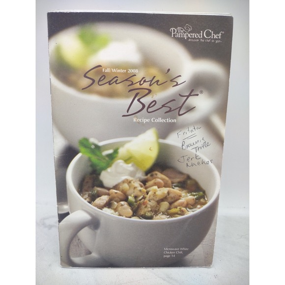 Pampered Chef Seasons Best Recipe Collections Cookbooks Lot of 22+ 1994 to 2019 - Picture 6 of 14